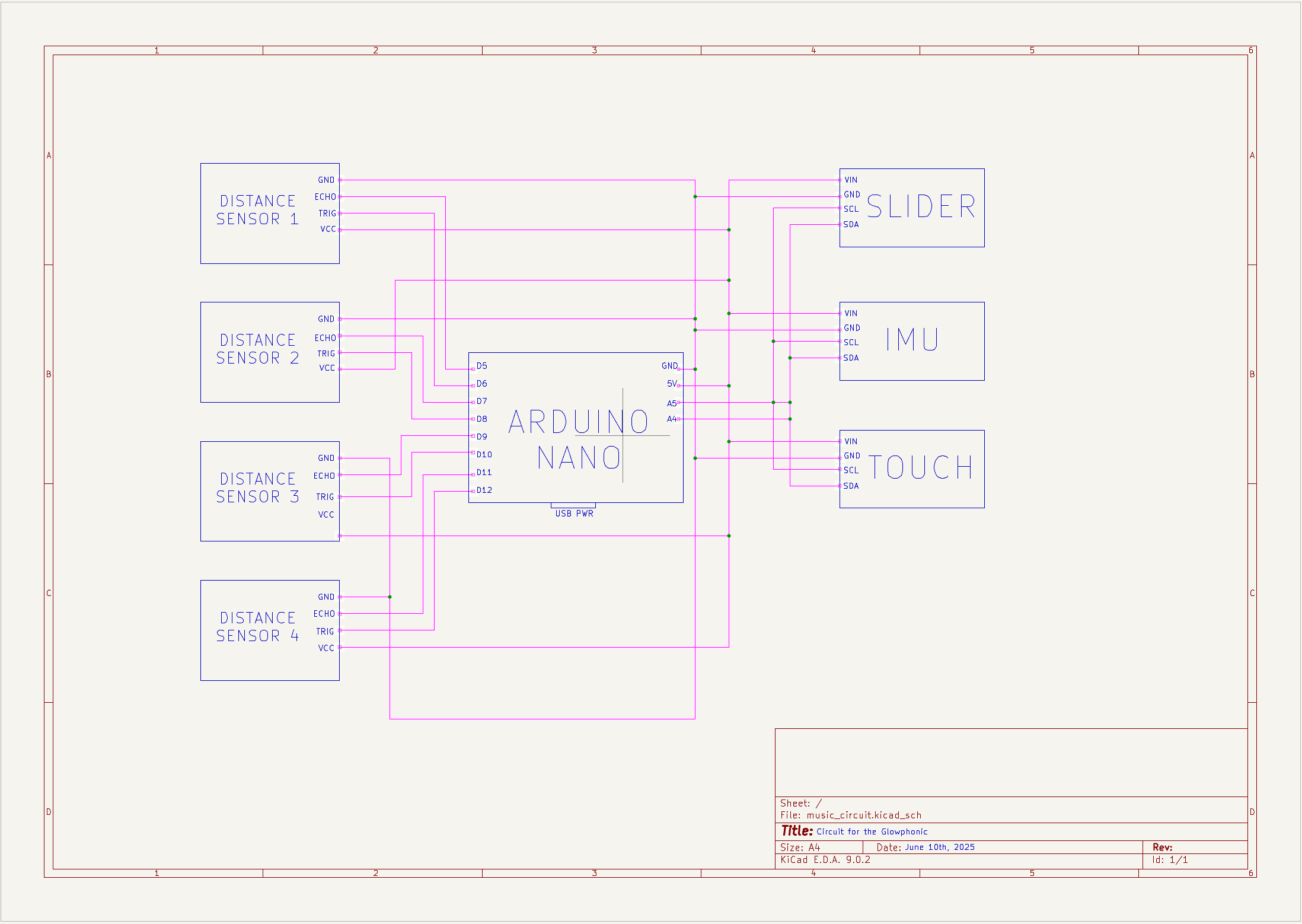 Circuit Diagram for Sensor Readings